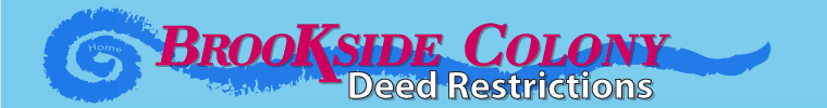 Deed Restrictions